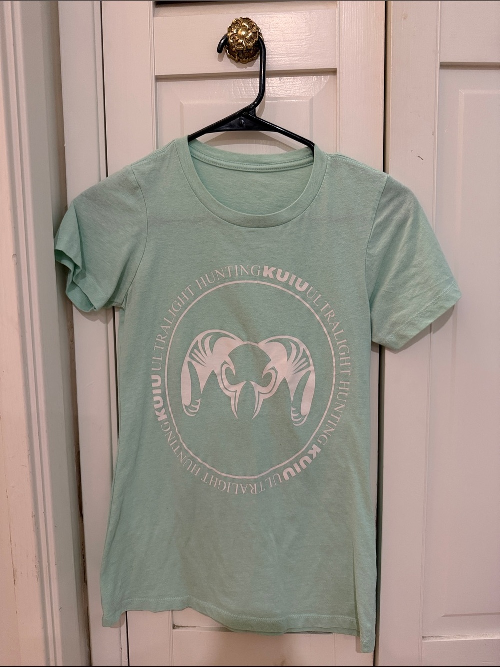 KUIU Mint Green Ram Logo Short Sleeve Tee